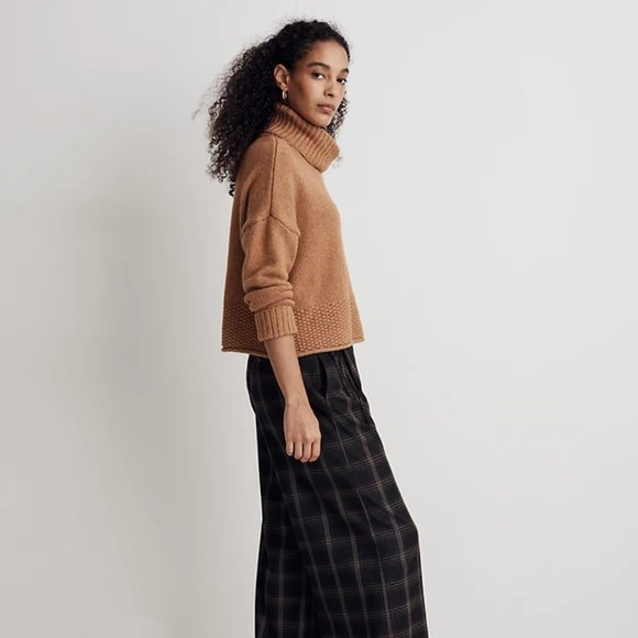 Madewell Tan Cowl Neck Sweater - Picture 4 of 9